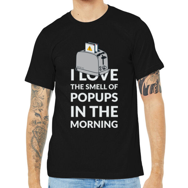 I love the smell of popups Unisex Heather Short Sleeve Tee Thumbnail